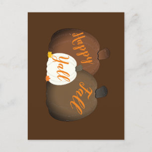 Herbst/Herbst/Pumpkin Postkarte