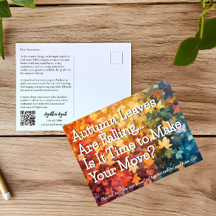 Herbst Herbst Real Anwesen Marketing Postkarte