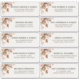 Herbst Herbst: Rustikale Länderadresse Aufkleber