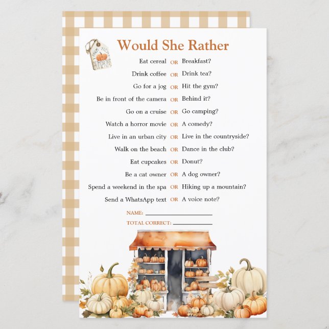 Herbst Herbst sie ist vom Markt weg, würde sie ehe (Vorne/Hinten)