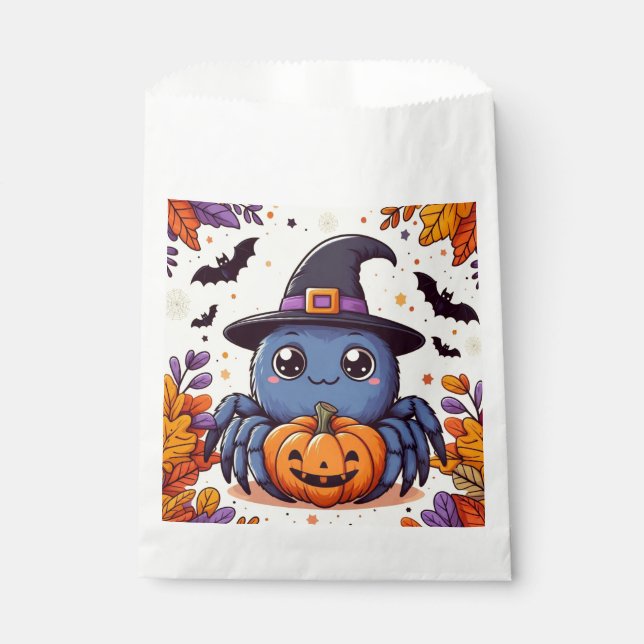 Herbst/Herbst/Spinne/Hexe/Halloween Geschenktütchen (Vorderseite)