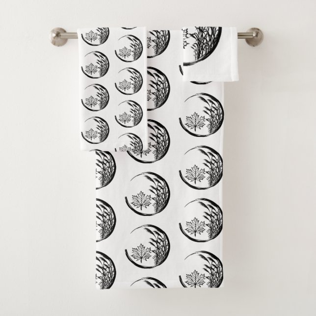 Herbst/Herbst-Wappen Badhandtuch Set (Insitu)