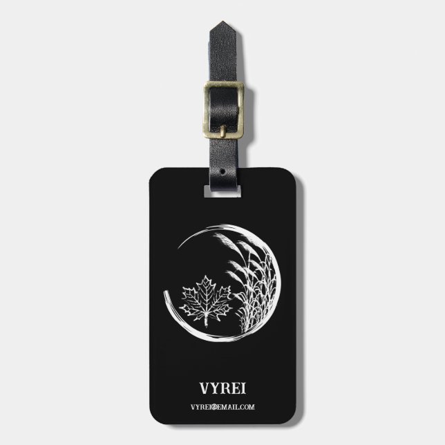 Herbst/Herbst-Wappen Gepäckanhänger (Vorderseite vertikal)