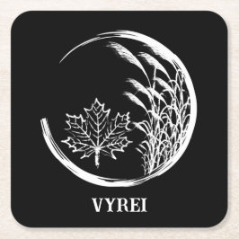 Herbst/Herbst-Wappen Rechteckiger Pappuntersetzer