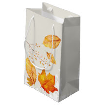 Herbst-Herbstlaub-Geschenktasche