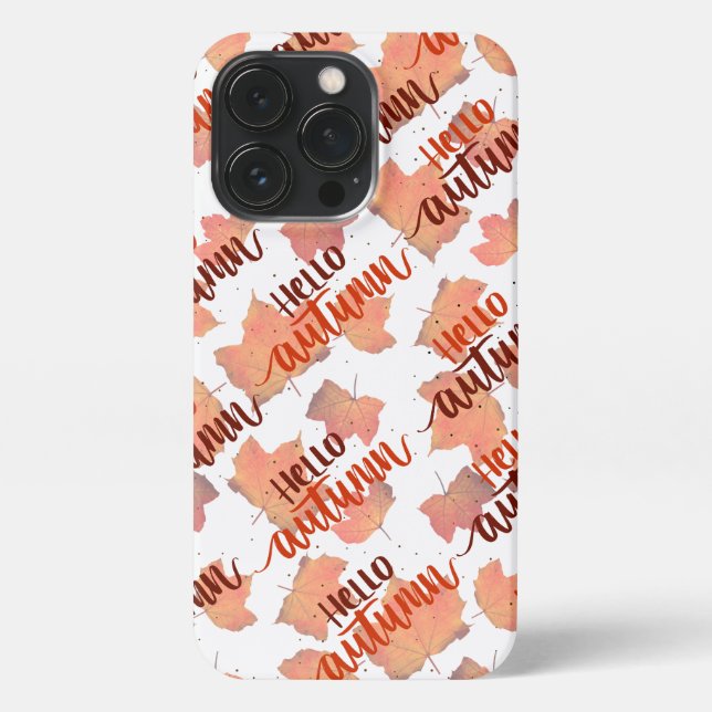 Herbst Herbstlaub iPhone 13 Pro Slim Fit Case iPhone Hülle (Rückseite)