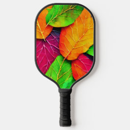Herbst-Herbstlaub-Muster Pickleball Schläger