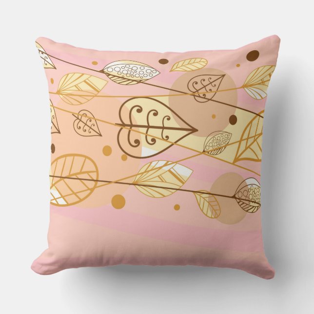 Herbst-Herbstlaube Pillow Kissen (Vorderseite)