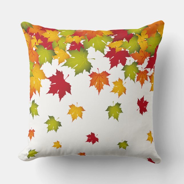 Herbst-Herbstlaube Pillow Kissen (Vorderseite)