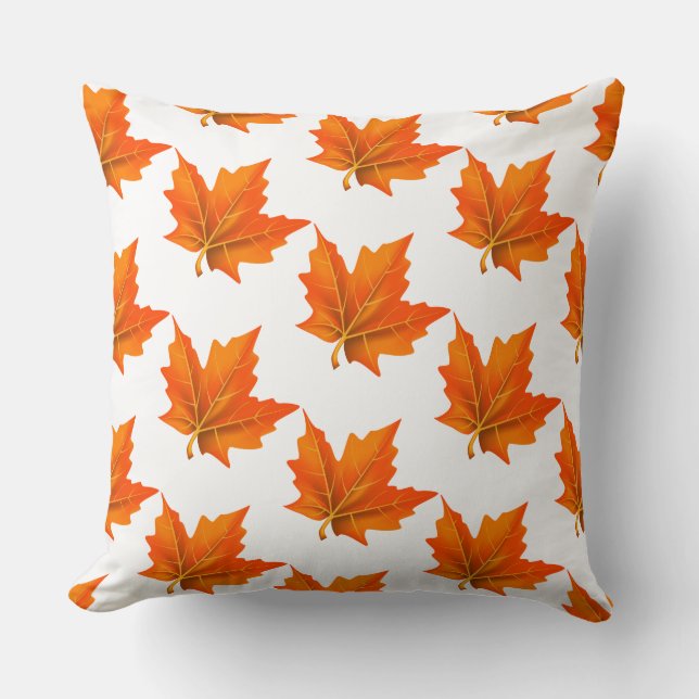 Herbst-Herbstlaube Pillow Kissen (Vorderseite)