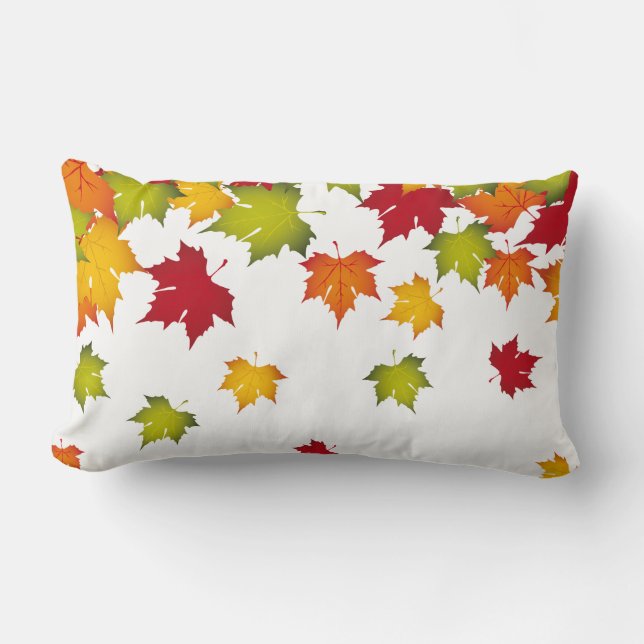 Herbst-Herbstlaube Pillow Lendenkissen (Vorderseite)