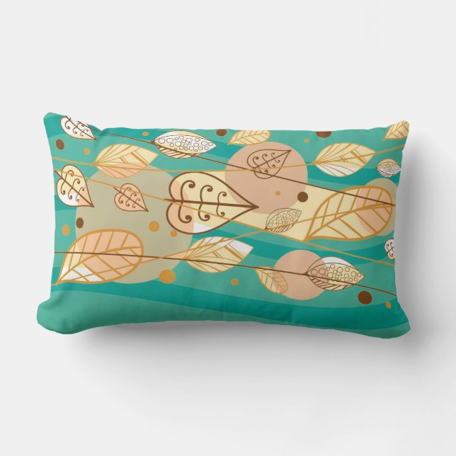 Herbst-Herbstlaube Pillow Lendenkissen (Vorderseite)