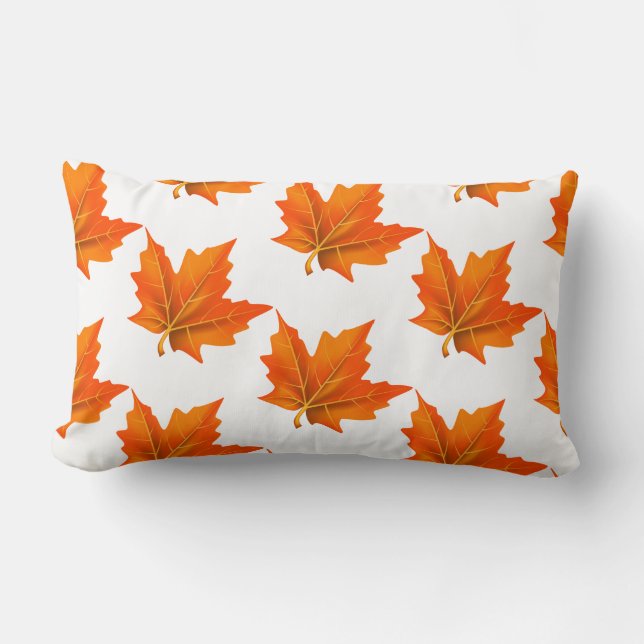 Herbst-Herbstlaube Pillow Lendenkissen (Vorderseite)