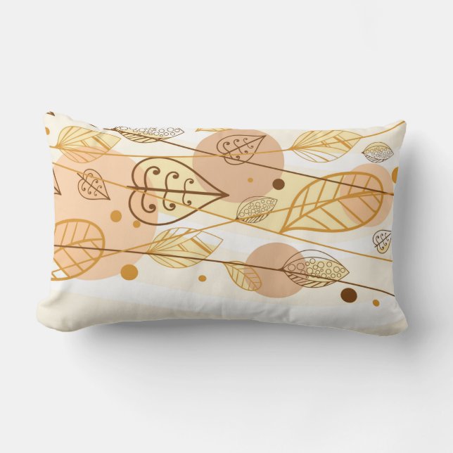 Herbst-Herbstlaube Pillow Lendenkissen (Vorderseite)