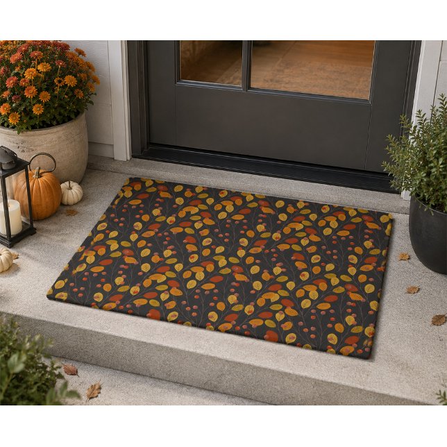 Herbst Herbstleaves & Berries Doormat Fußmatte (Von Creator hochgeladen)