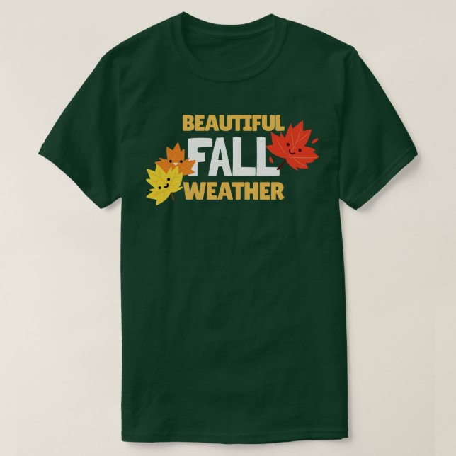 Herbst Herbstsaison T-Shirt (Design vorne)