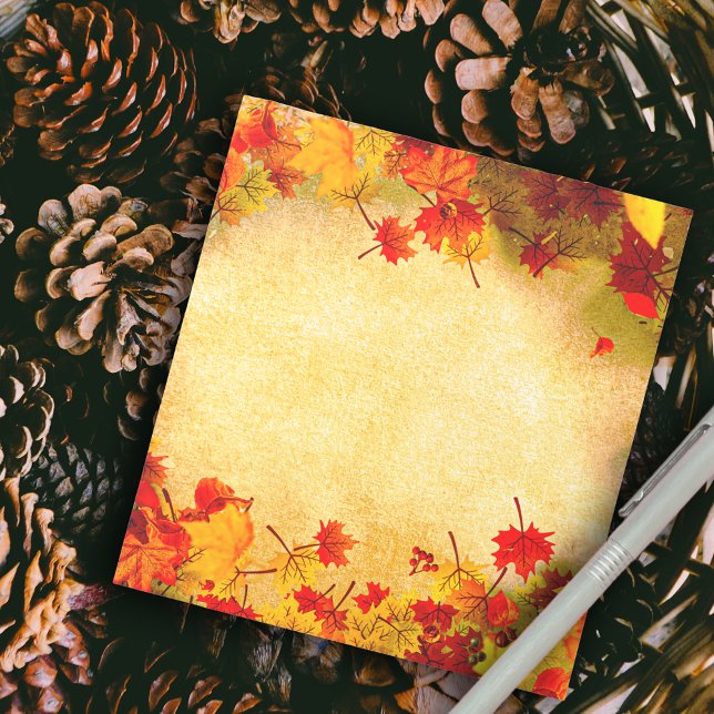Herbst Herbstverläufe auf Altpapier-Hintergrund Notizblock (Von Creator hochgeladen)