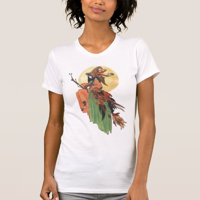 Herbst-Hexe T-Shirt (Vorderseite)