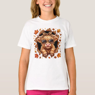 Herbst Highland Kuh T-Shirt