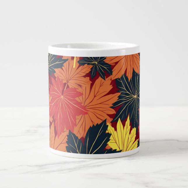 Herbst hinterlässt riesige Tasse (Vorderseite)