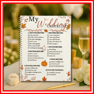 Herbst-Hochzeits-Checkliste Planer
