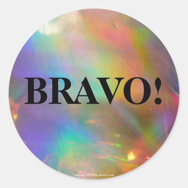 Herbst Holorainbow Runder Aufkleber (Vorderseite)