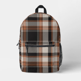 Herbst Hues Kariert Bedruckter Rucksack