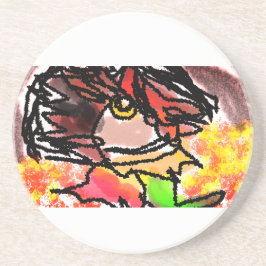 Herbst-Igel Getränkeuntersetzer