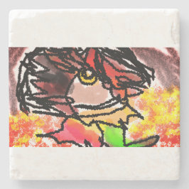 Herbst-Igel Steinuntersetzer