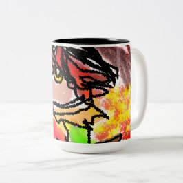 Herbst-Igel Zweifarbige Tasse