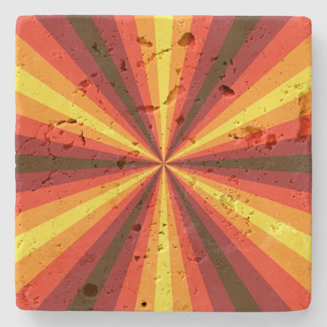 Herbst-Illusions-Stein-Koaster Steinuntersetzer (Vorderseite)