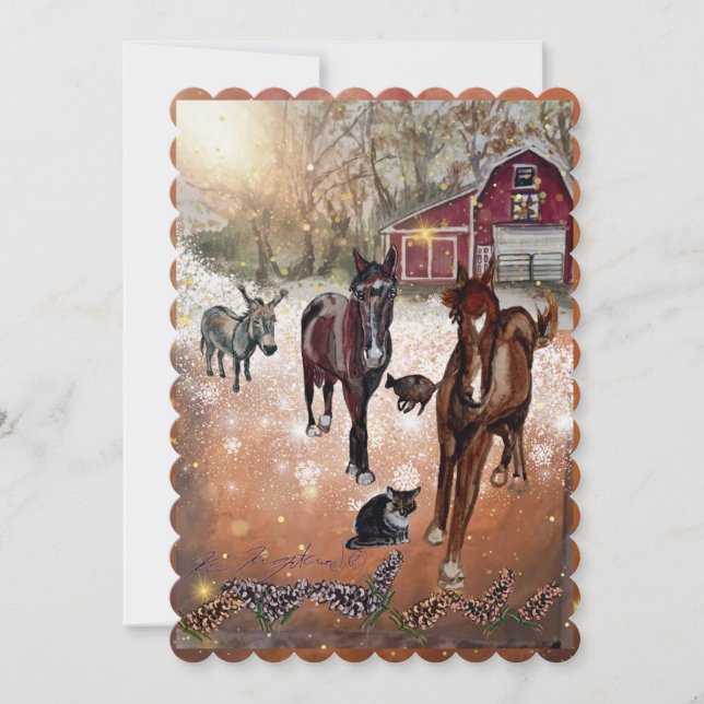 Herbst im Betrieb Einladung (Vorderseite)