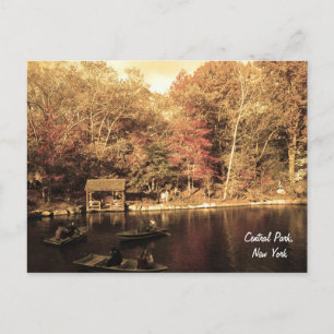 Herbst im Central Park Postkarte