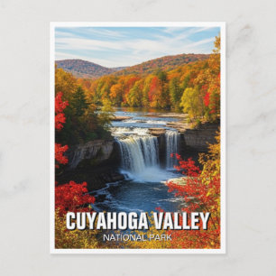 Herbst im Cuyahoga Valley National Park Ohio Postkarte