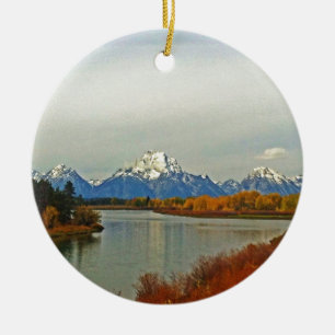 Herbst im Grand Teton Nationalpark Keramikornament