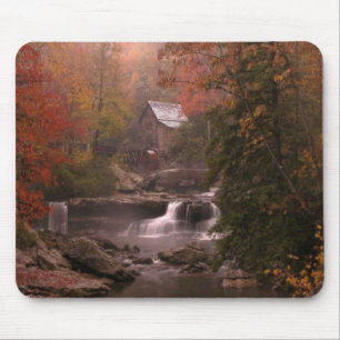 Herbst im Holz Mousepad