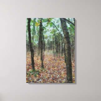Herbst im Holz wickelte Leinwand ein