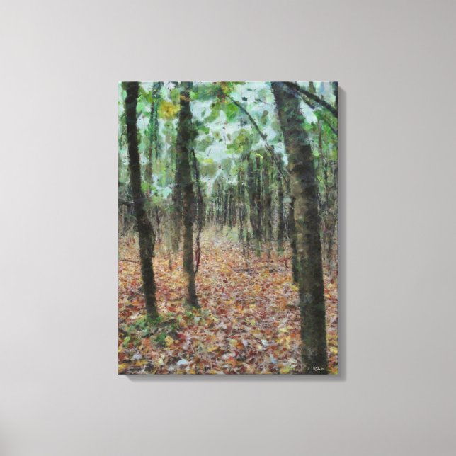 Herbst im Holz wickelte Leinwand ein (Vorderseite)