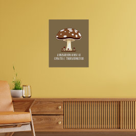 Herbst im Mushroom House Poster