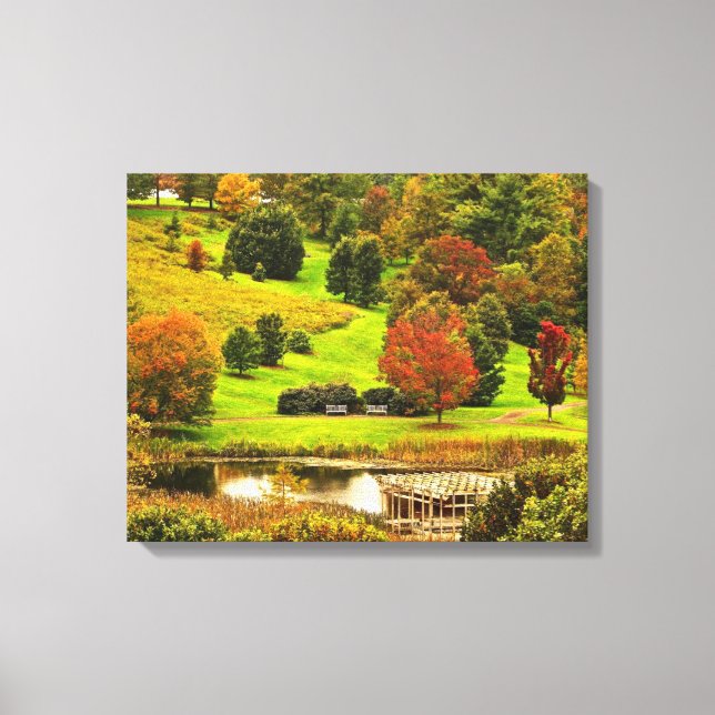 Herbst im Park Leinwanddruck (Vorderseite)