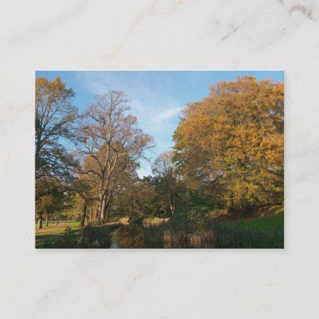 Herbst im Park Visitenkarte (Vorderseite)