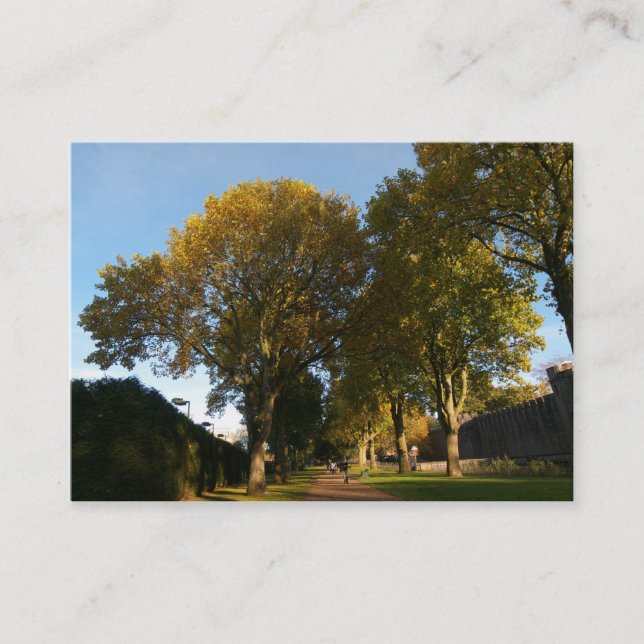 Herbst im Park Visitenkarte (Vorderseite)