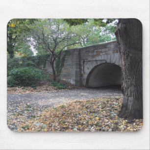 Herbst im Riverside Park Stone Archway New York NY Mousepad