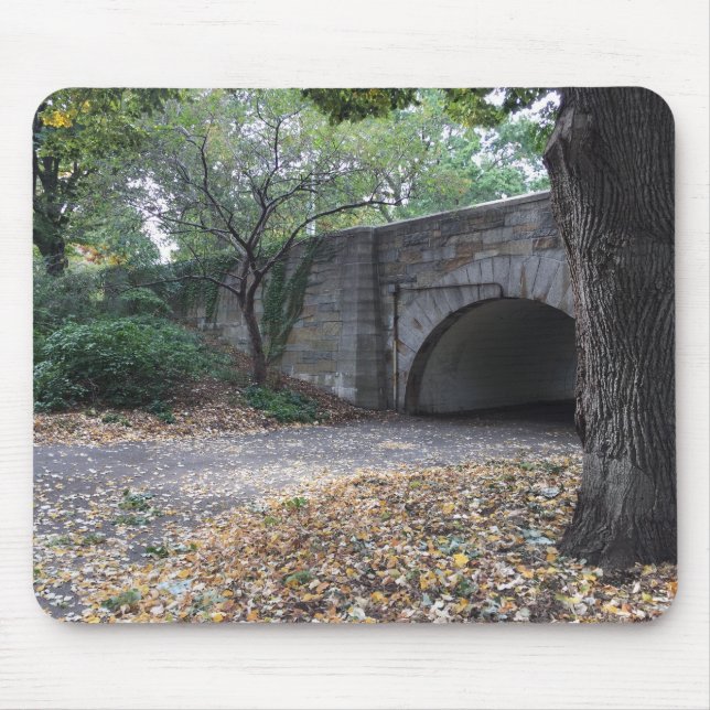 Herbst im Riverside Park Stone Archway New York NY Mousepad (Vorne)