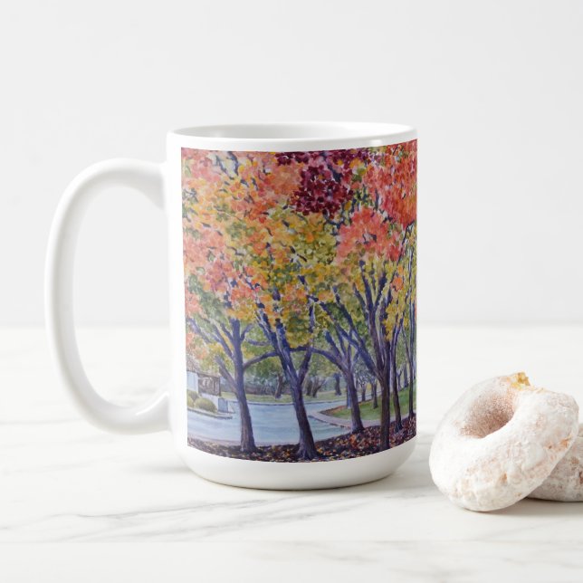 Herbst im Saint Mary's College Kaffeetasse (Mit Donut)