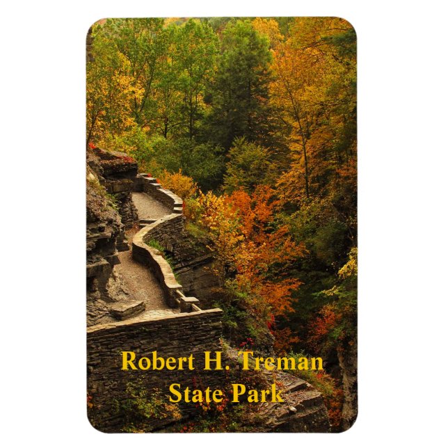 Herbst im Treman Staat Park Magnet (Vertikal)