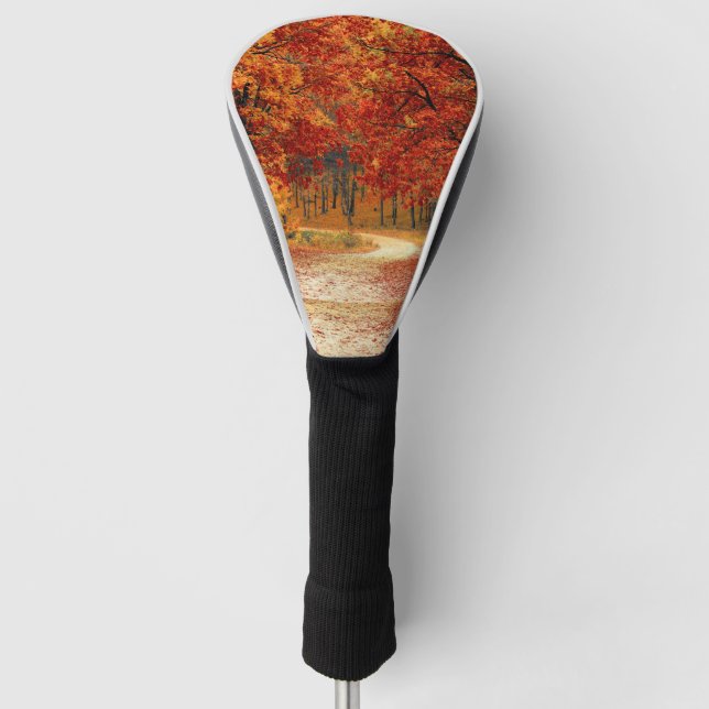 Herbst im Wald Golf Headcover (Vorderseite)