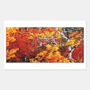 Herbst im Wald - Malerei Kunst Aufkleber
