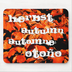 Herbst im Wald Mousepad