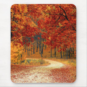 Herbst im Wald Mousepad